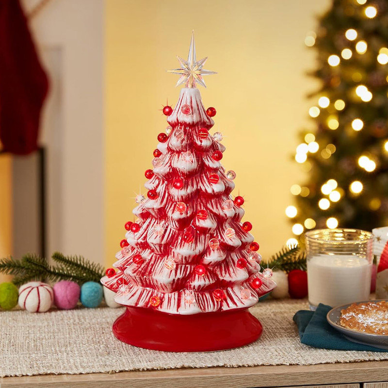 Tabletop Vintage Ceramic outlets Christmas Tree